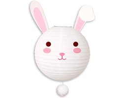 LUQ - Konijn - Lampion - Sint Maarten - Lampionstokje - Zonder - Lichtje - Dieren - TrekLampion - Papier - Kind - 1 Stuk