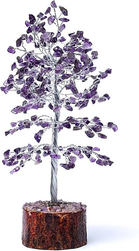 Edelsteenboom amethyst 23cm