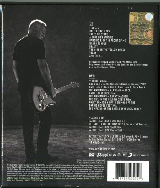 Sony Music David Gilmour Rattle That Lock - Cd+Dvd Deluxe Edition