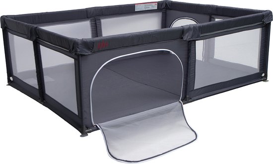 Cabino Grondbox - Baby Box - Grondbox baby - Speelbox - Kinderbox -150 x 200 x 68 cm - Grijs