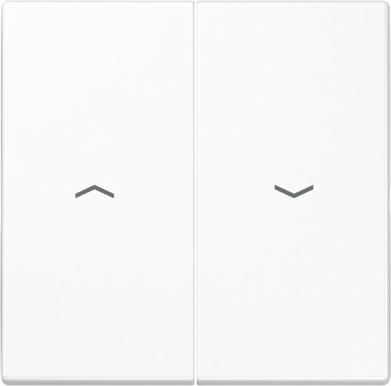 Jung x2 Cache Interrupteur pour stores blanc LS995PWW