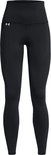 Zwart, nauwsluitende legging met hoge taille en zijzakken.