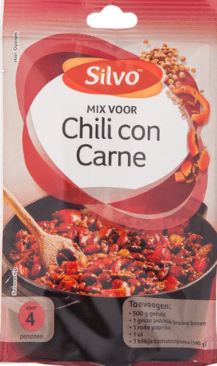 Goedkoopste Silvo® | 10 x Mix Chili con Carne 35 g | multipack | kruidenmix