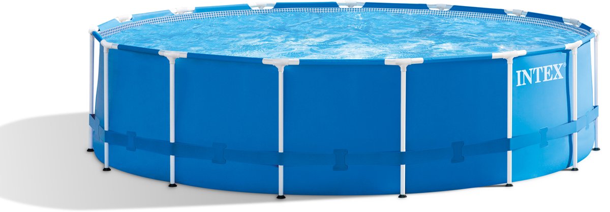 Intex Opzetzwembad - Metal Frame - Ø457 X 122 Cm - Blauw - Met Accessoires