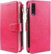 Xssive Wallet Book Case met Ritsvak voor Samsung Galaxy A70 - Book Case - Pink