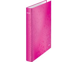 Leitz Wow Gelamineerde Ringband - 4-rings - Rugbreedte van 40mm - Roze