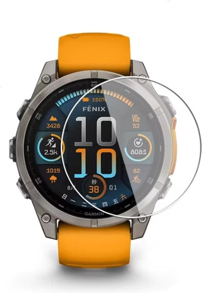 Strap-it Screen protector van gehard glas - geschikt voor Garmin Fenix 8 - 47mm