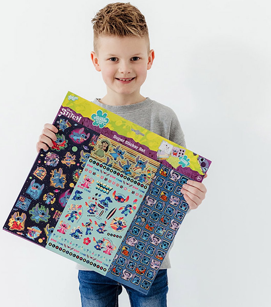 Disney Stitch stickers - Totum super stickerset XL 7 vellen | speelgoed knutselen en stickeren meisjes en jongens - incl. luxe stickers en spelletjes — afbeelding 20