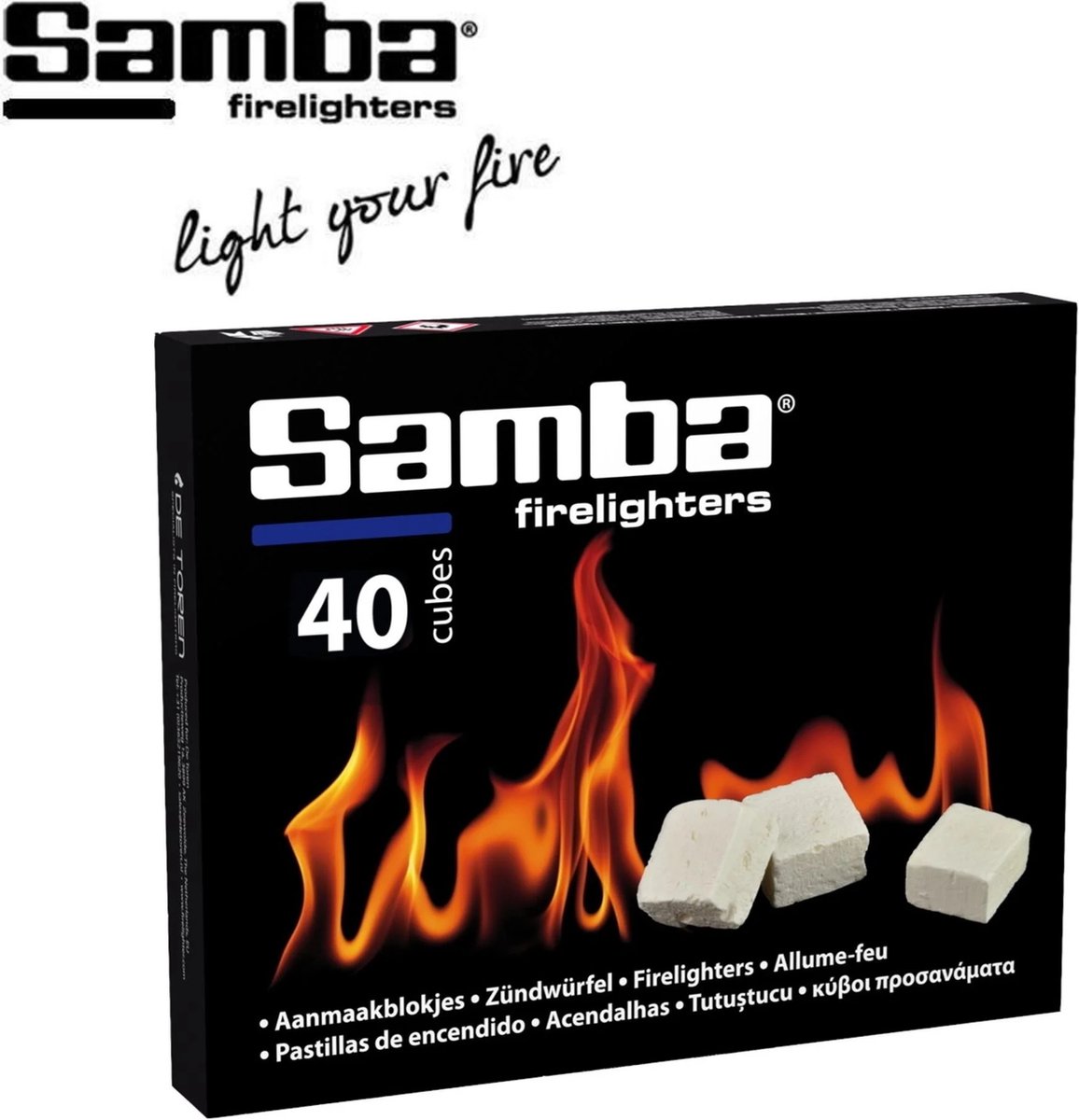 Samba Aanmaakblokjes Wit - 1120 Stuks - Veilig & Snel Aansteken van BBQ en Haard
