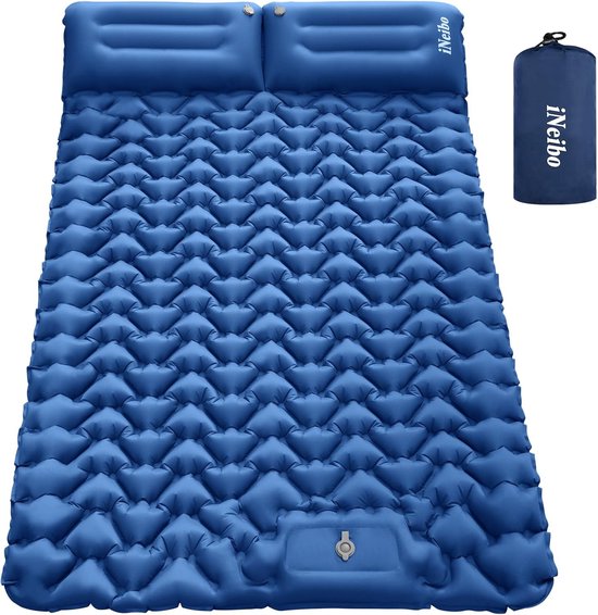 Self-Inflating Sleeping Mat for 2 People, 120 x 200 cm, Air Mattress