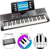 Bol.com RockJam RJ740CE 61 key keyboard - LED display - 61 toetsen - 600+ ingebouwde geluiden - 50 ingebouwde nummers - lesmodus... aanbieding