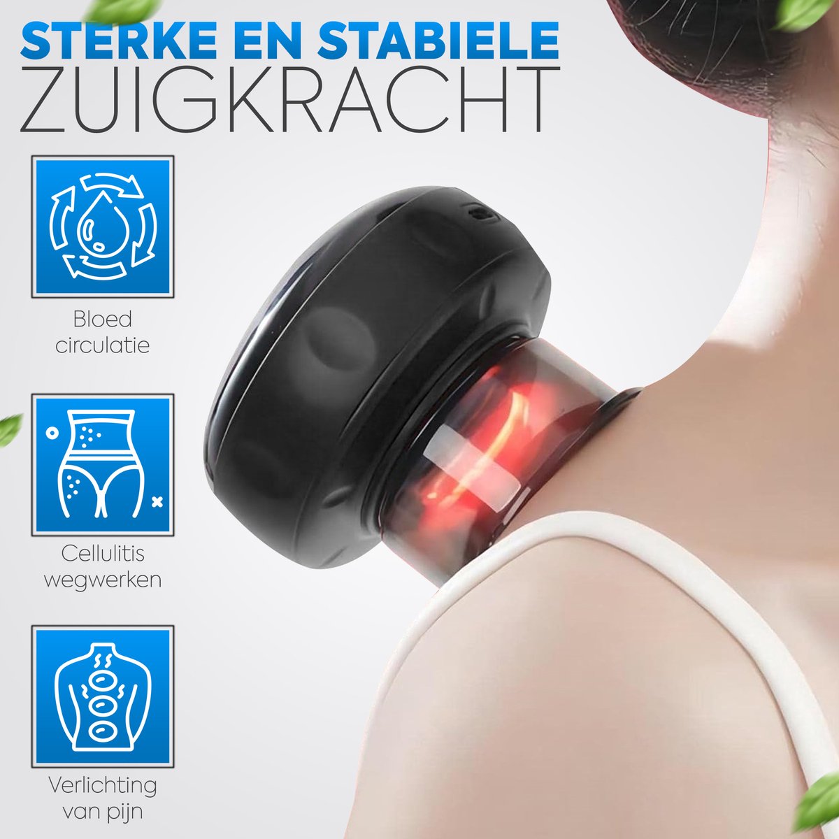 Afbeelding 2 van HOUBIE® - Elektrische Cupping Cup – Cellulite – Massage Apparaat – Skincare – Gratis extra olie