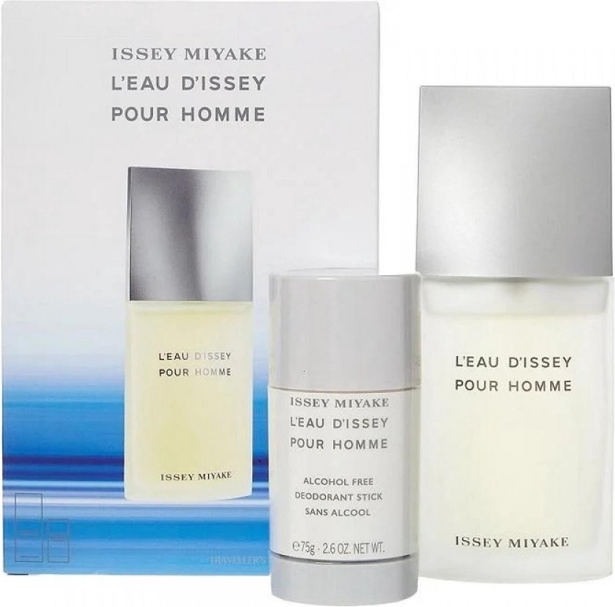 Goedkoopste Issey Miyake L'Eau d'Issey pour Homme Giftset - 75 ml eau de toilette spray 75 ml deostick - cadeauset voor heren