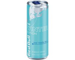 Red Bull - Winter Edition - Iced Vanilla Berry smaak - 12 x 0,25L blik - energy drink