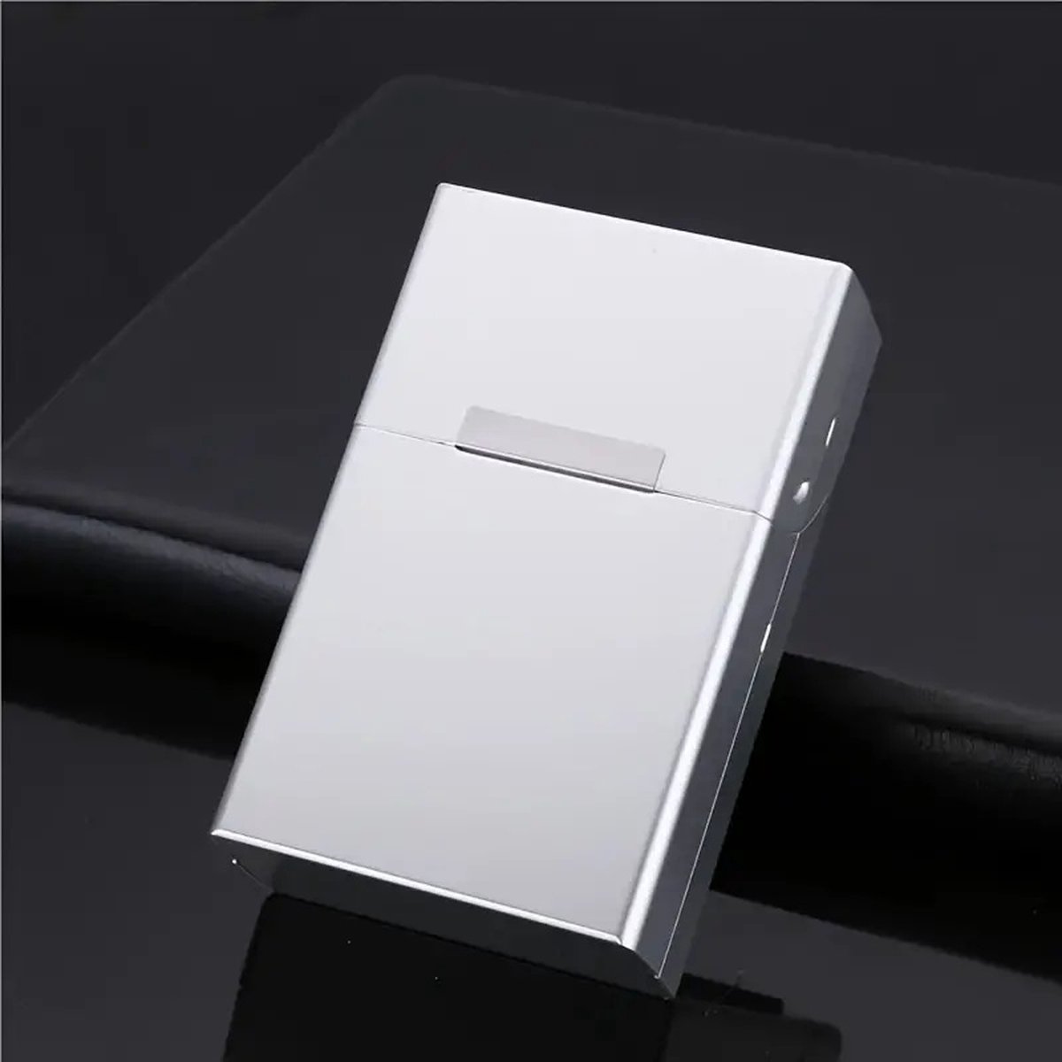 Goedkoopste Aluminium Sigarettendoos I Sigarettendoosje I Sigarettenhouder I Sigaretten Box I Waterdicht I Druk Opening I 20 Sigaretten I Zilver