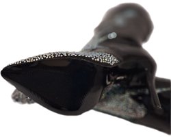 RUON- LAKLAARSJE MET MARCESITE-NAALDHAK-BLACK-40