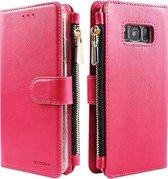 Xssive Wallet Book Case met Ritsvak voor Samsung Galaxy S10 Plus (S10+) - Book Case - Pink