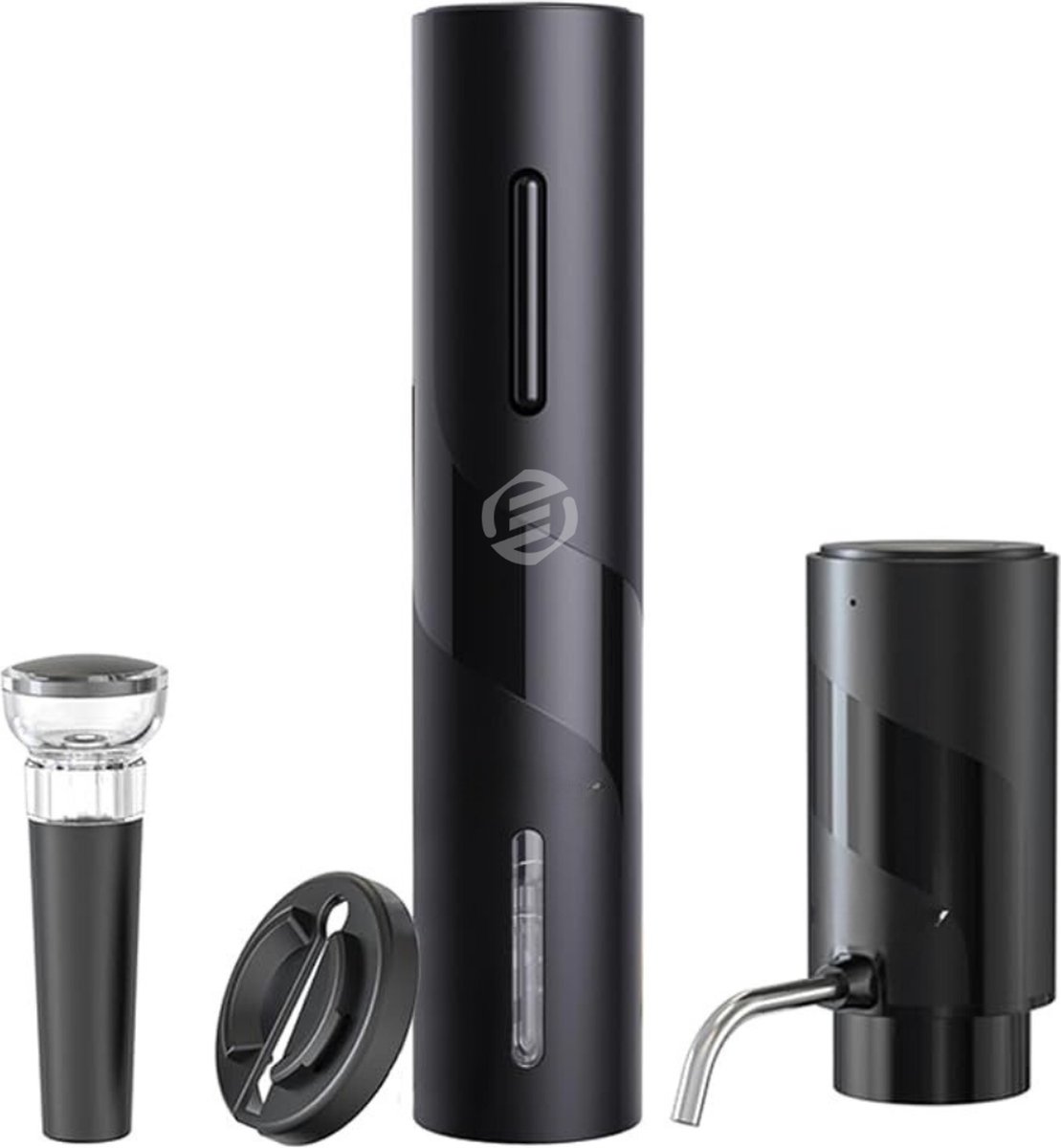 Equivera Elektrische Kurkentrekker Set - Automatische Wijnopener - Wijn Accessoires - Flessenopener - Cadeautip - Premium