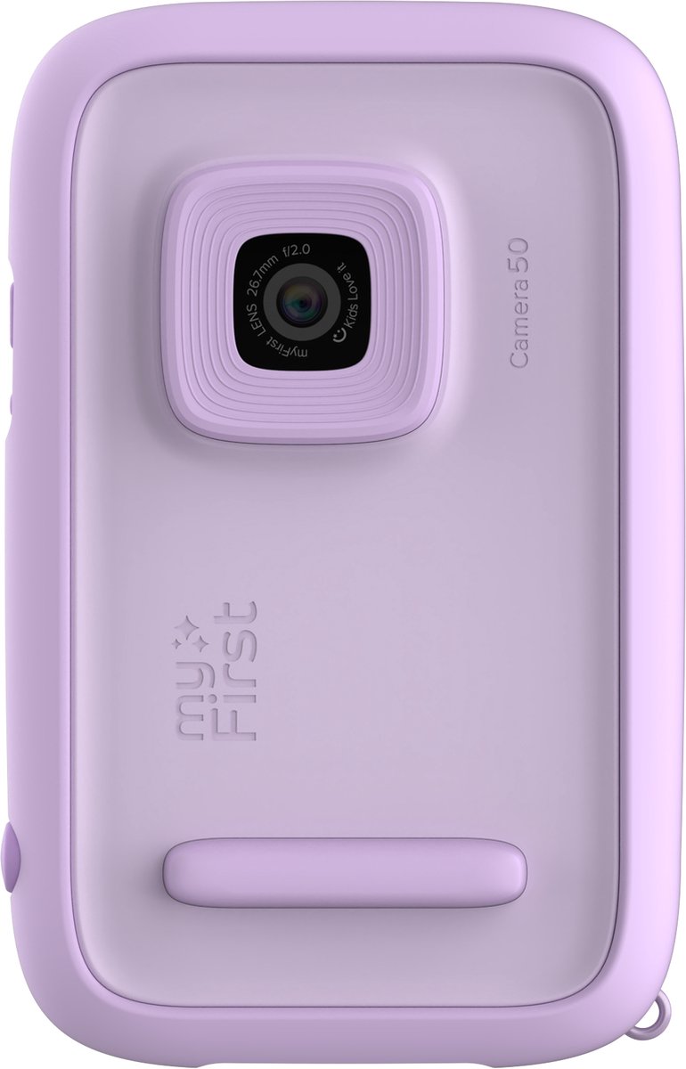 myFirst Camera 50 Paars - kindercamera - compact camera - digitale kindercamera - fototoestel voor kinderen - AI video en muziek - AR Filters - selfie light - Voice over