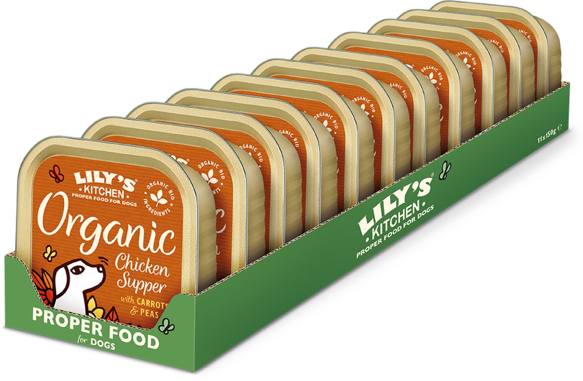 Lily's Kitchen Dog Organic Chicken Supper - 11X150 GR