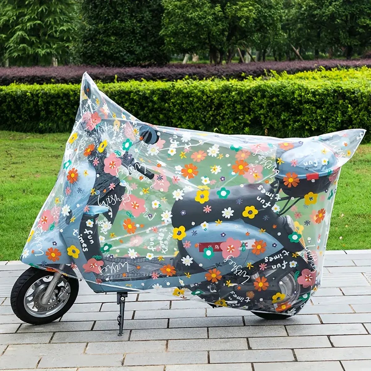 Sara Shop - Fietshoes - fietshoes voor 1 fiets waterdicht - Waterdichte fietshoe - scooter hoes- Fietshoes regenbescherming - Fiets regenhoes - Fietscover waterdicht - Scooterafdekking regenbestendig