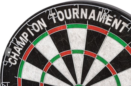 Abbey Darts Dartbord Sisal - Classic - Zwart/Rood/Groen van Abbey Darts — afbeelding 5