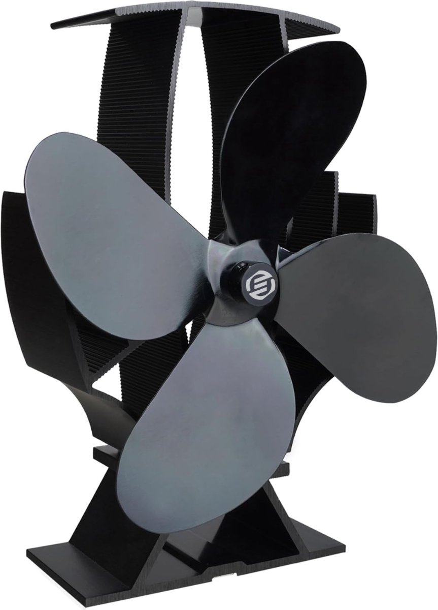 Equivera Houtkachel Ventilator - Haardventilator - Kachelventilator - Warmteventilator