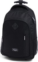 Norlander Explorer Trolley Rugzak - Rugtas - Telescopisch handvat - Gel wielen - Zwart - 30 Liter