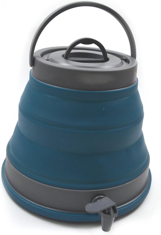Colapz 2-in-1 Opvouwbaar Waterreservoir met Kraan - Draagbare Camping Waterjerrycan en Vouwemmer voor Camper of Caravan - Olijfgroen