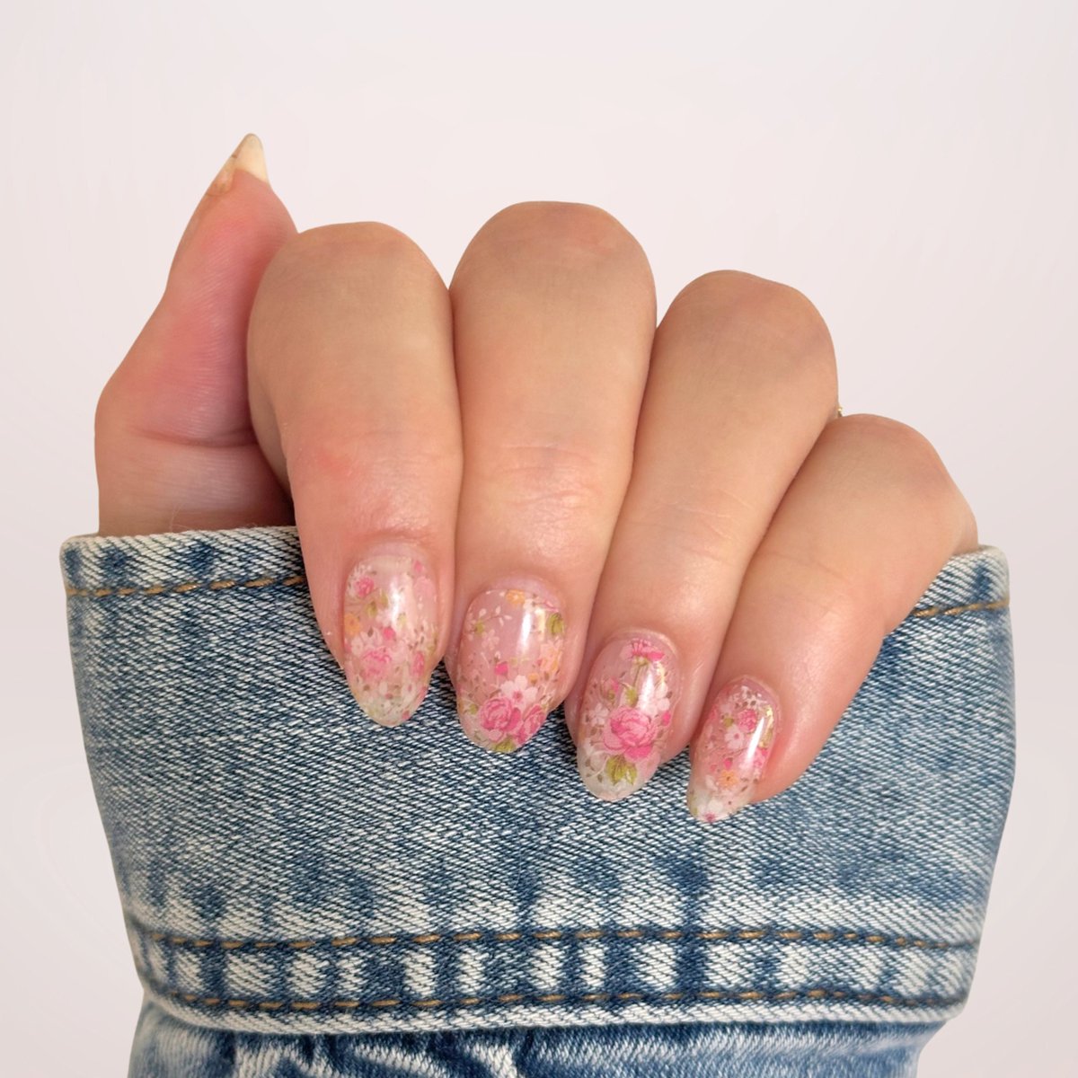 Goedkoopste BIMA Nails - Gellak Nagel Stickers - Gel Nagel Wraps - Nail Art - UV lamp nodig - Floral Bliss