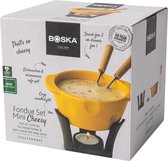 Boska Fondueset Mini Cheesy - Voor kaasfondue en saus - 300 ml - Vaatwasserbestendige fonduepan