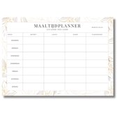 Momentuals - Planificateur de repas - Planificateur de menus - A4 - Menu hebdomadaire - Planificateur de repas - Planificateur nutritionnel - Planificateur alimentaire - Non daté et détachable - Reliure collée - Collection Fleur d' or