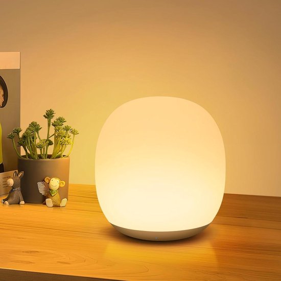 Nachtlampje voor kinderen met magnetische RGB LED-verlichting en touch-dimfunctie - babyvoeding - USB oplaadbaar - 2500 mAh van Aigostar — afbeelding 2