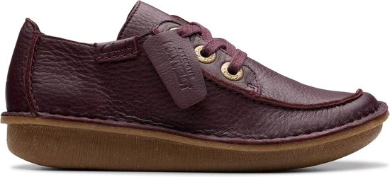 Clarks Funny Dream - dames veterschoen - Rood - maat 35.5 (EU) 3 (UK)