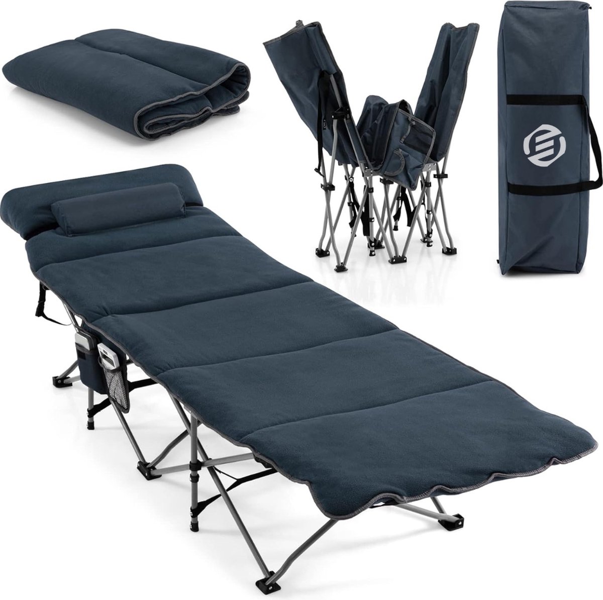 Equivera Veldbed - Kampeerbed - Veldbedden - Veldbed Kamperen - Kampeermatras