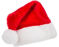 Feeric Kerstmuts - rood - 29 x 15 x 35 cm - polyester - voor kinderen