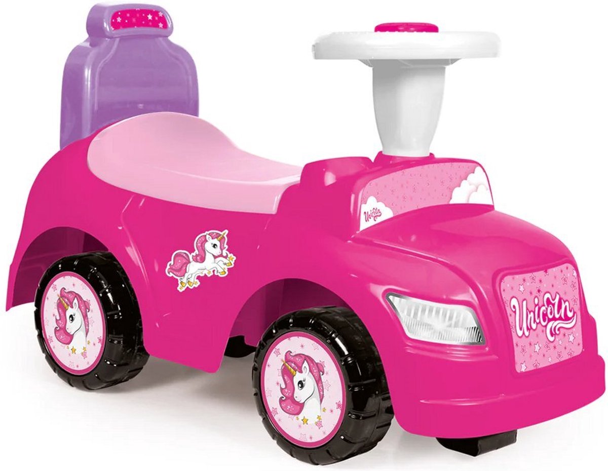 Dolu Eenhoorn Loopauto Roze