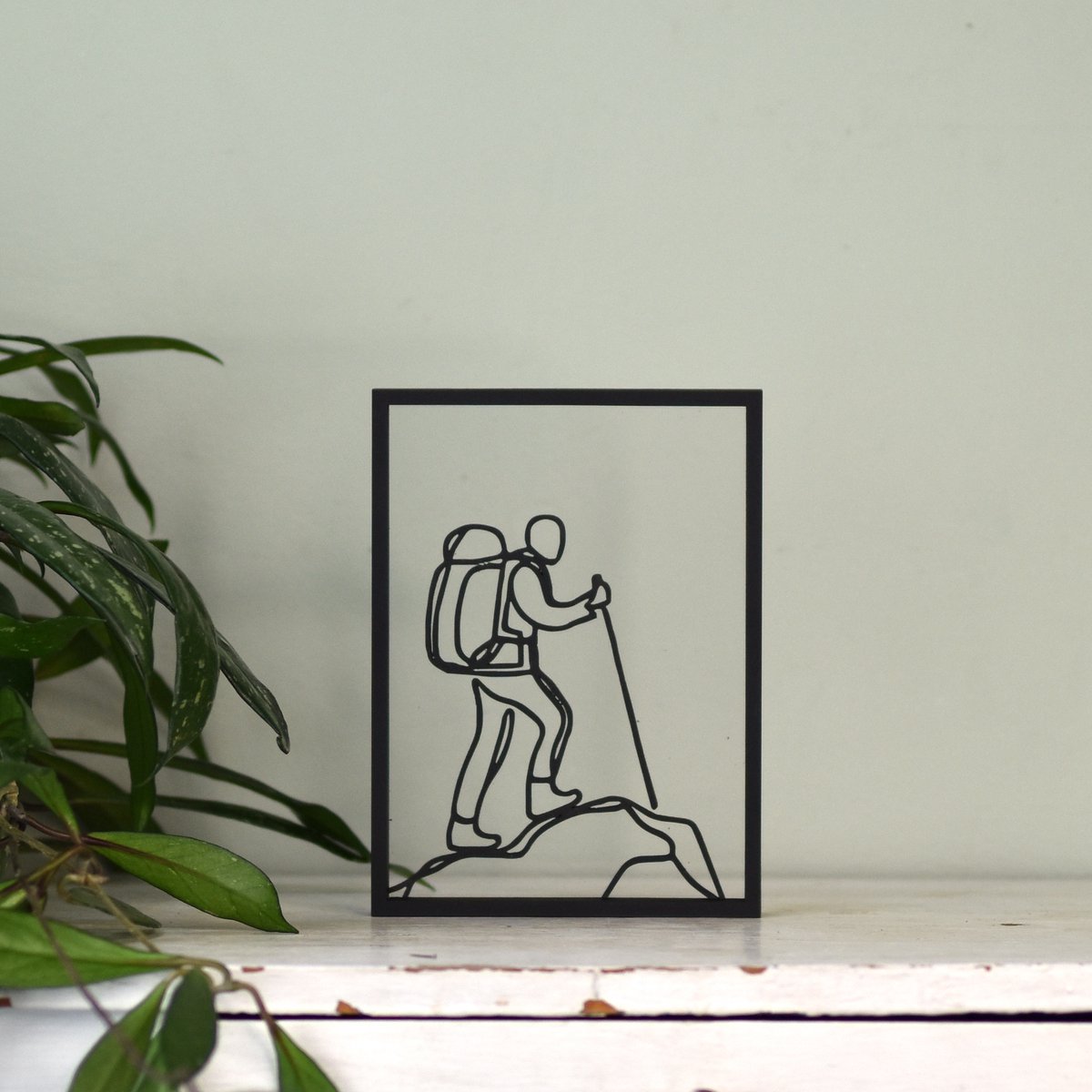 Houten lijstje – Floating Frames – Wandelaar