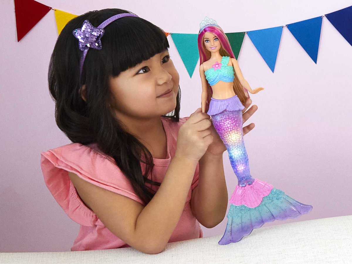 Barbie Dreamtopia - Barbiepop - Zeemeermin met twinkelende lichten — afbeelding 4