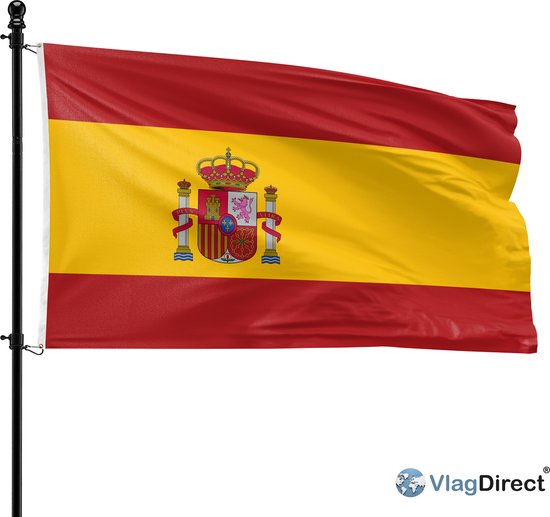 VlagDirect - drapeau espagnol - drapeau en Espagne - 90 x 150 cm.