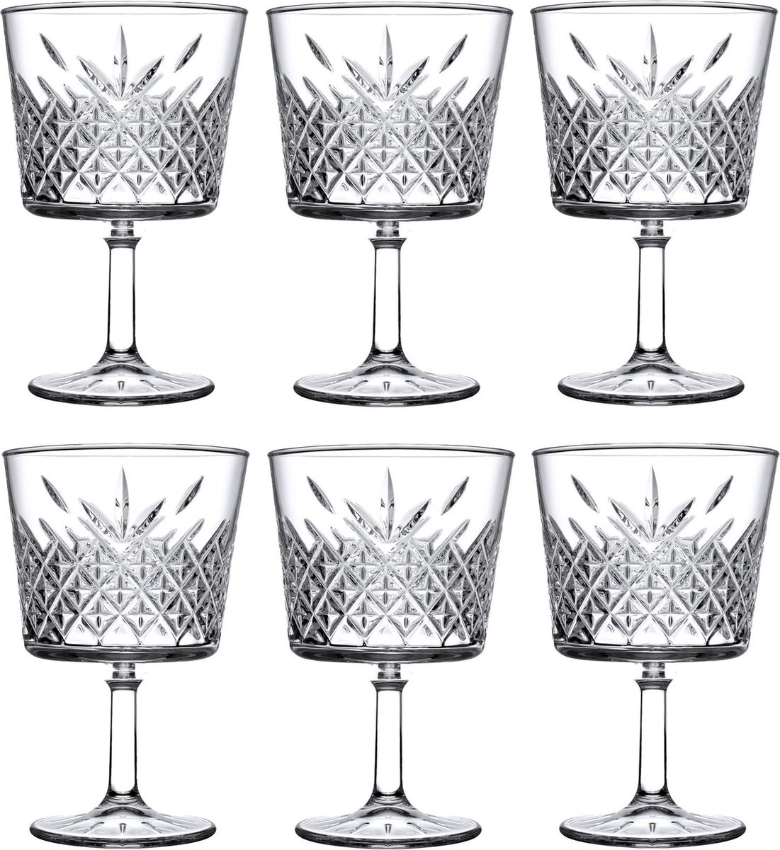 Pasabahce - Timeless cocktailglazen - wijnglazen - 6 stuks - 260 ml