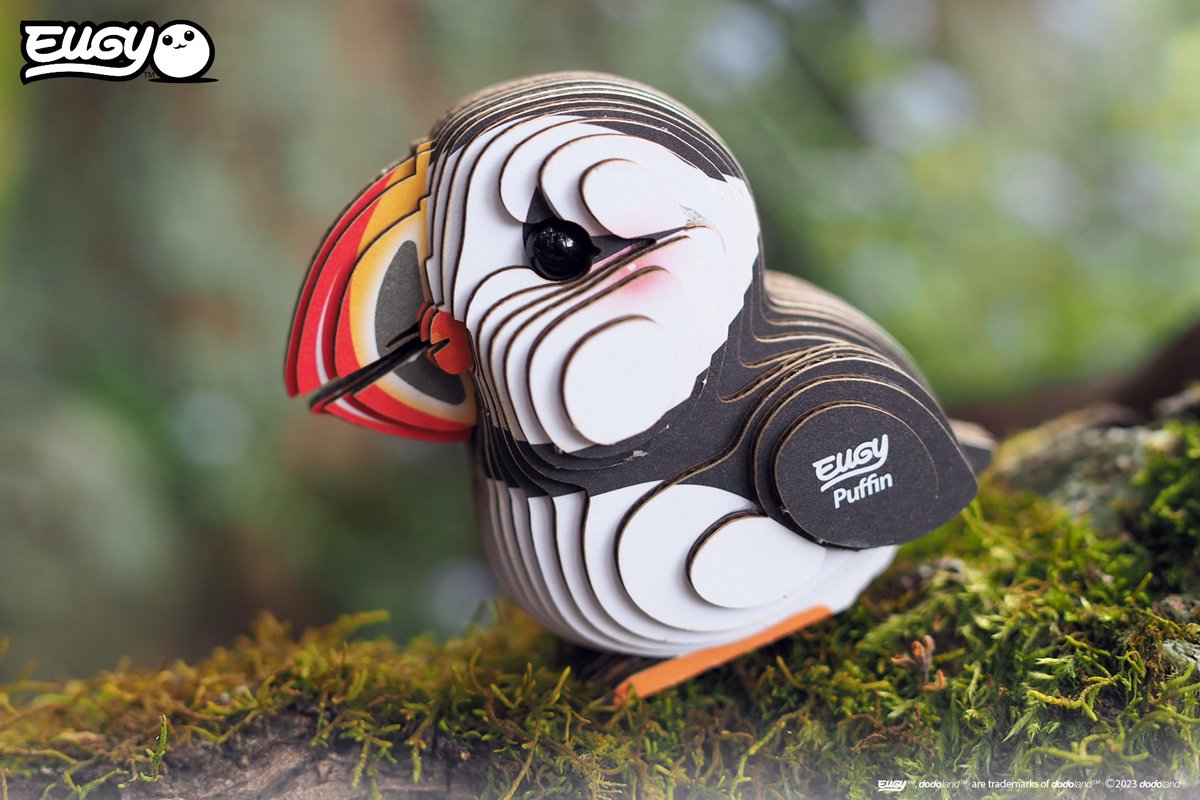 EUGY 3D Puzzel - Papegaaiduiker - Vogels - Duurzaam - Verzamel Ze Allemaal - 6 Jaar — afbeelding 5