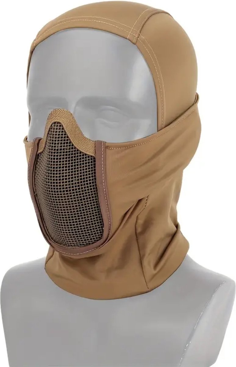 Nivard Airsoft Masker Paintball Mask Tactical Helmet Helm Beige