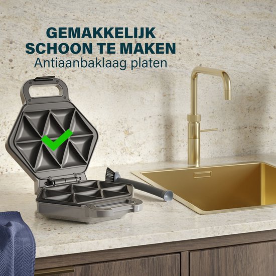 Princess Samosa en Snackmaker - Bladerdeeghapjes - Empanada - Appelflappen - 10 hapjes - 700 Watt - Grijs -123002 van Princess — afbeelding 5