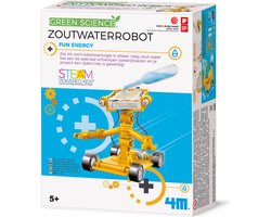 4M Wetenschap En Spel - Maak Je Eigen Zoutwater Robot - Bouwpakket - KidzLabs - Green Science - 5 Jaar
