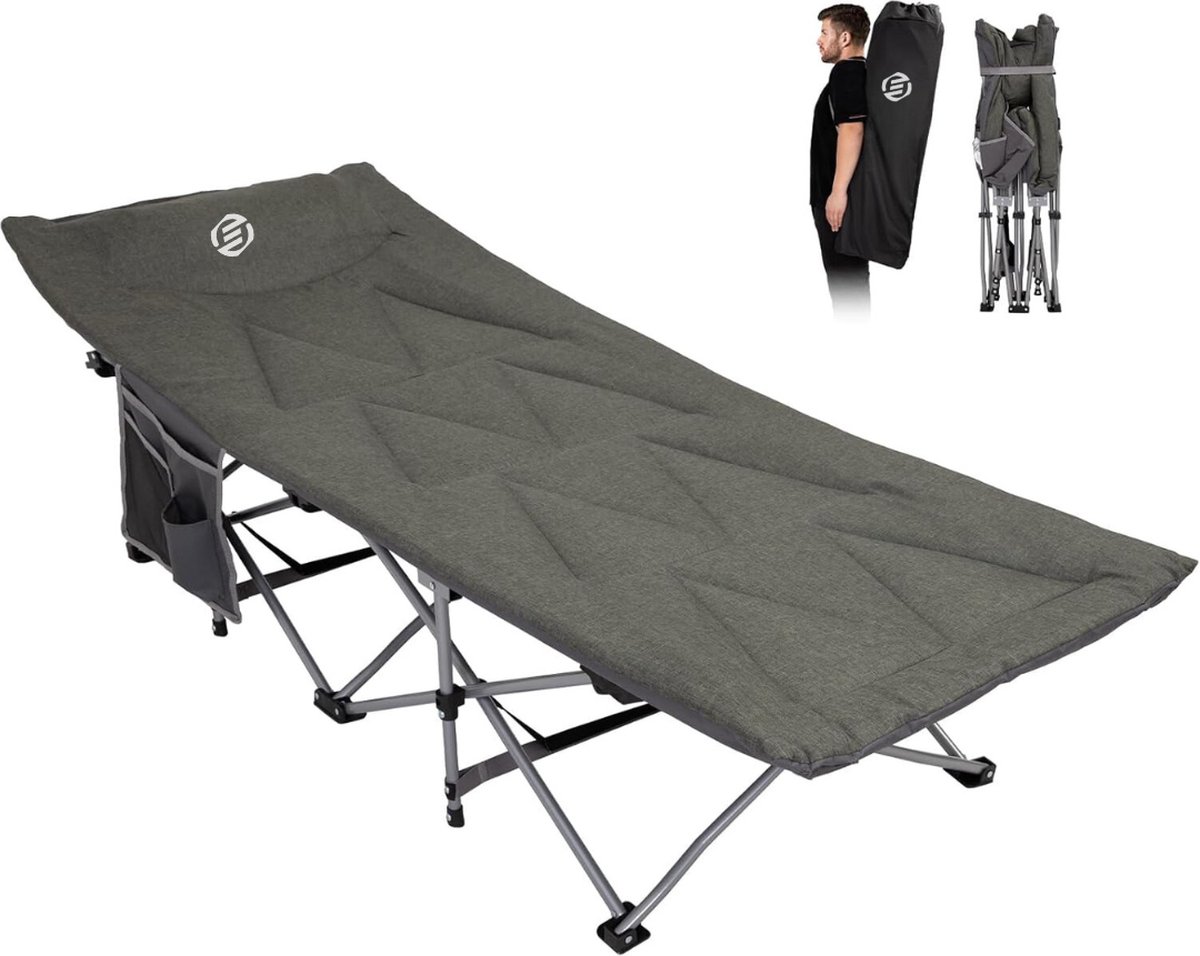 Equivera Veldbed - Kampeerbed - Veldbedden - Veldbed Kamperen - Kampeermatras