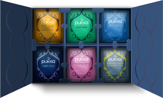 Pukka Tea Discovery Box - 30 Theezakjes - Biologische Kruidenthee - 5 x 6 Zakjes - Giftset - Theedoos - Thee Geschenkdoos