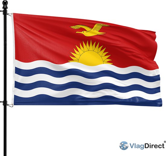 Foto: Vlagdirect kiribatische vlag kiribati vlag 90 x 150 cm