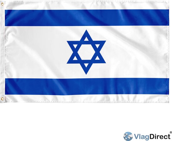 VlagDirect - drapeau israélien - Israël drapeau - 90 x 150 cm.