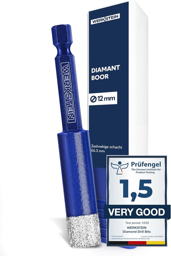 Foto: Rbst diamantboor 12mm 2 stuks tegelboor gel gekoeld